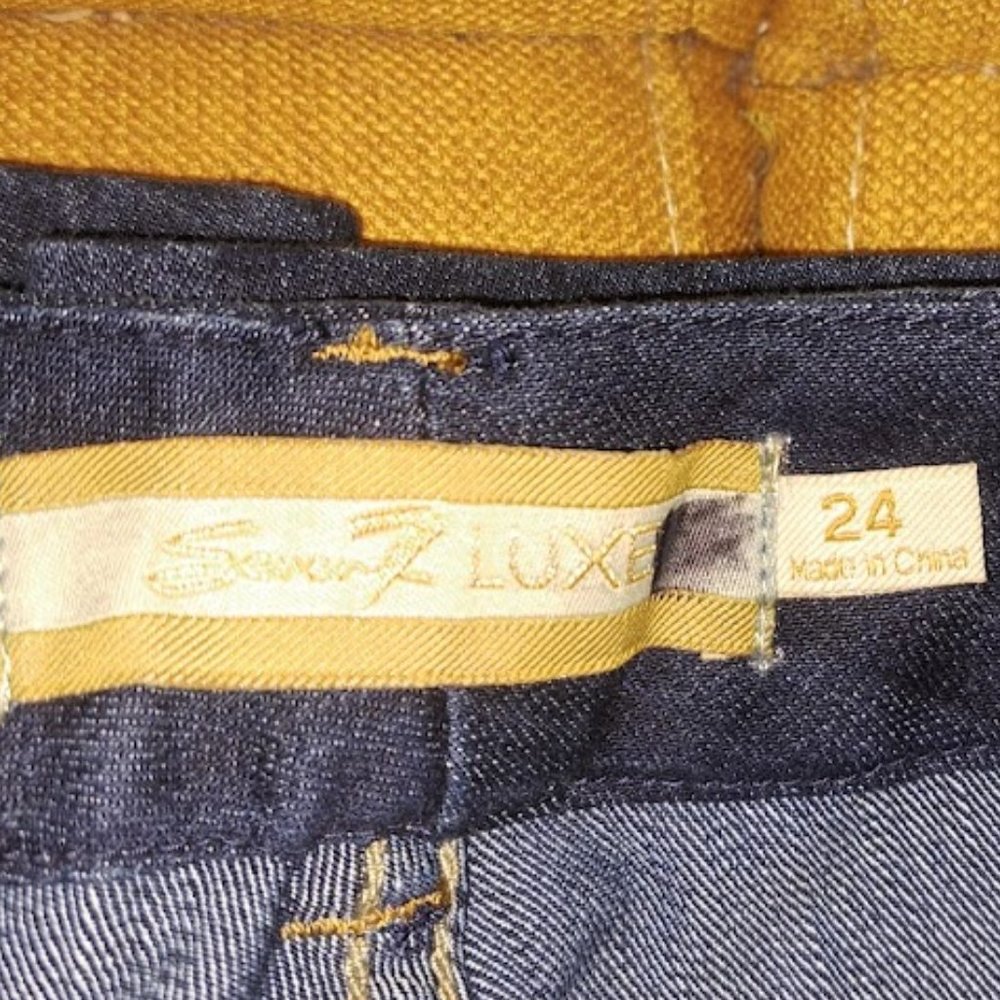 Seven7 Thalia Luxe Bootcut blue jeans Size 24 - Picture 8 of 12